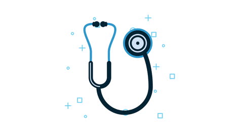 stethoscope medical tool accessory animation