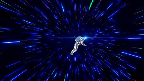 astronauta en el hiperespacio