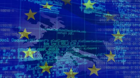 vídeo de la bandera de la ue