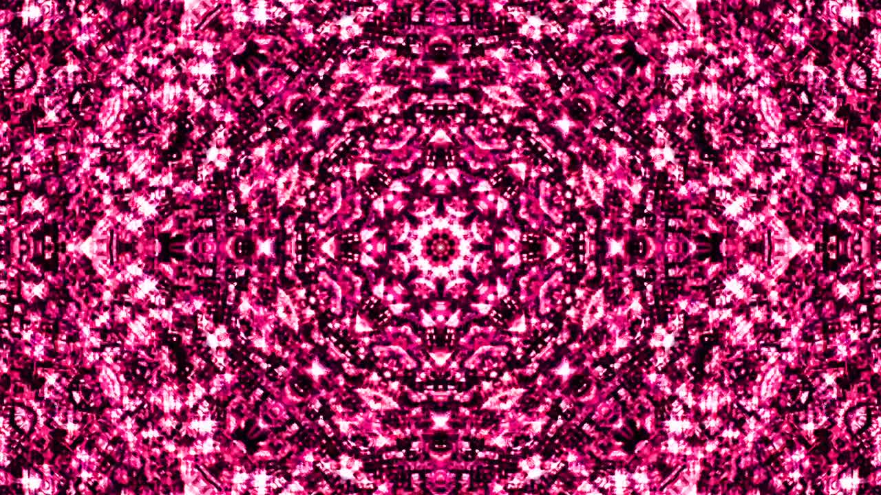 검은색 배경에 있는 다채로운 파동 운동을 하는 점들의 원형 집합