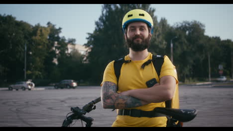 food delivery worker