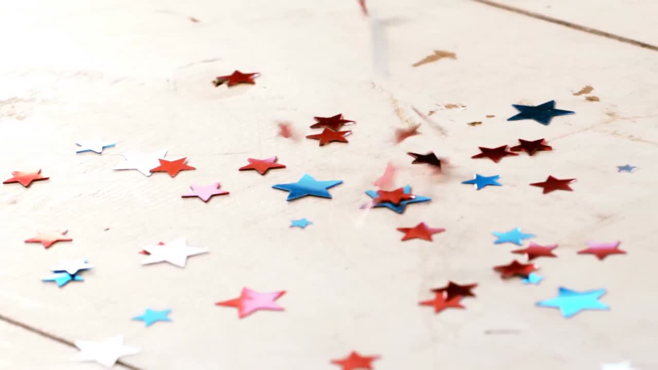 decoraciones en forma de estrella con el tema del 4 de julio