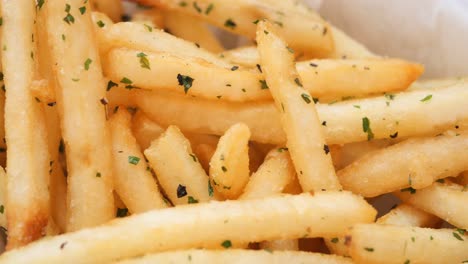 Detail-shot-of-french-fries-on-table