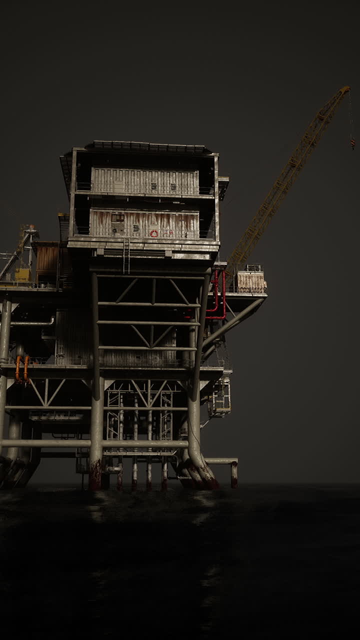 Olieplatform i havet