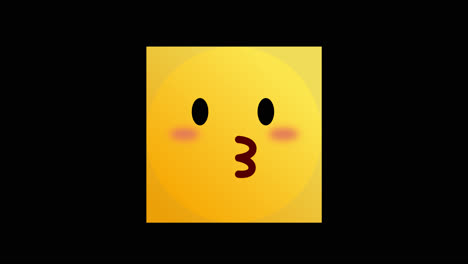 cute kissing face emoji