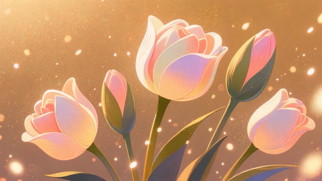 꽃이 피고 있어