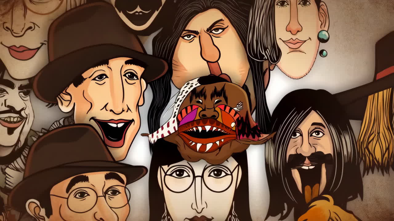 A Mosaic of Stylized Faces and Caricatures