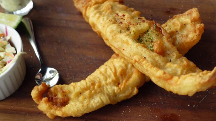 Crispy Fried Fish with Dip