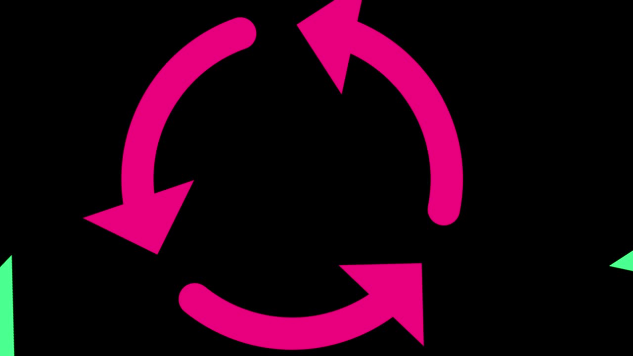 중앙에서 회전하고 크기를 늘려서 전체 배경을 고 사라지는 그래픽 디자인입니다.