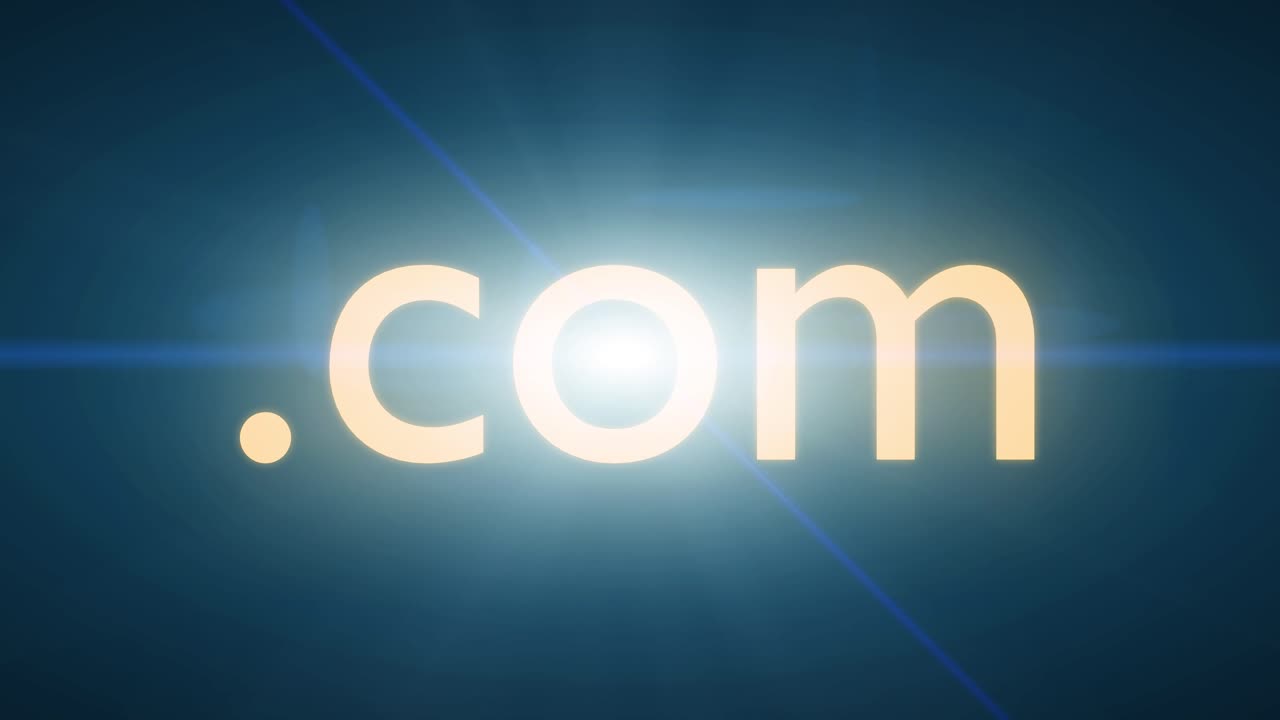 punto com texto explotar punto com sitio web internet red en línea página web 4k