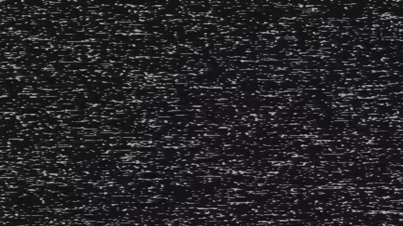 Flickering Analog TV Static Noise and Interference