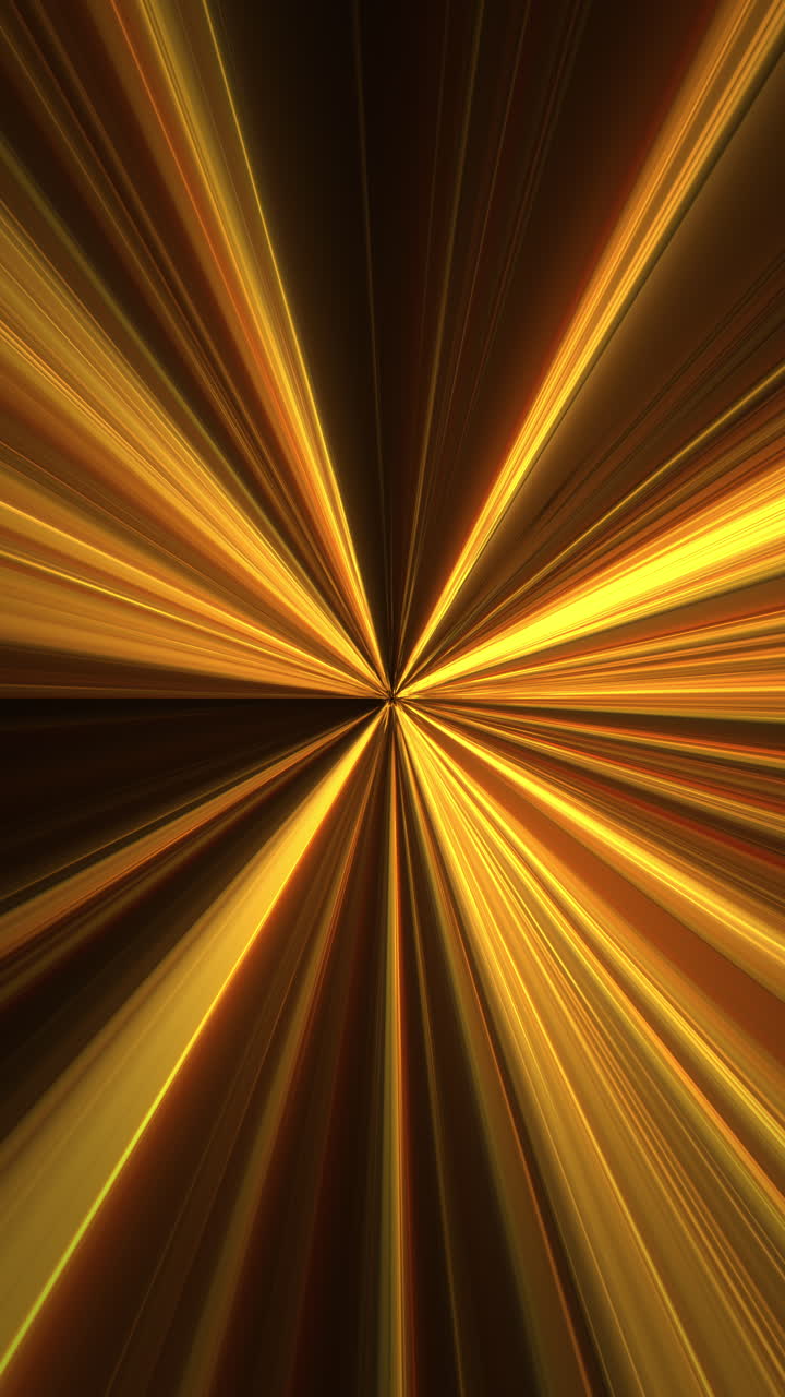 Golden Abstract Light Rays Burst Background