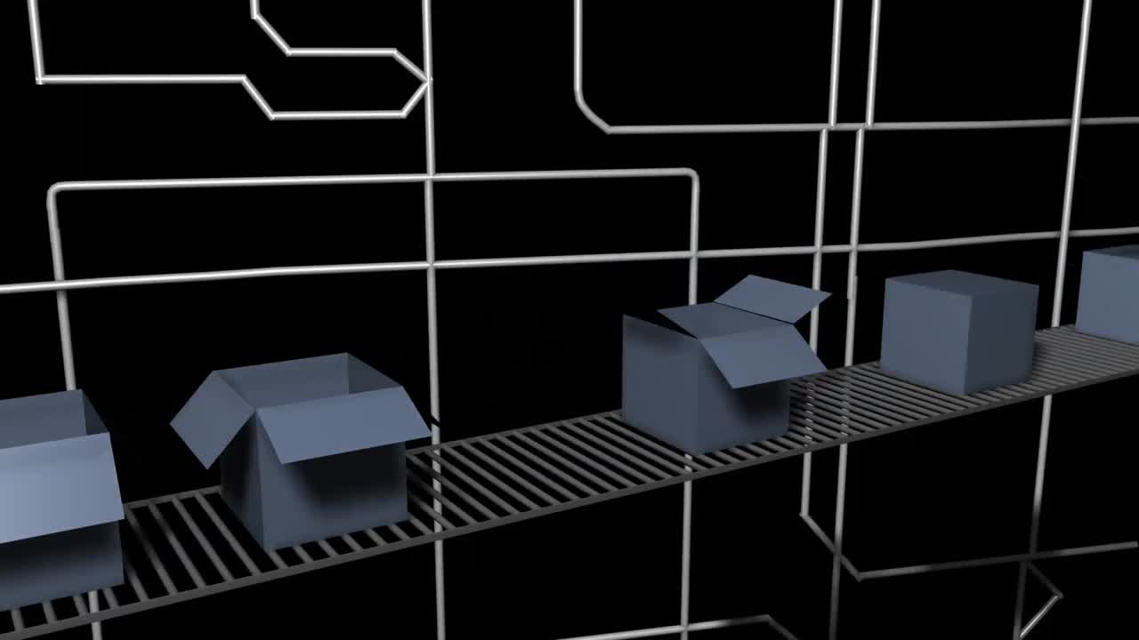 공장 패키지의 애니메이션