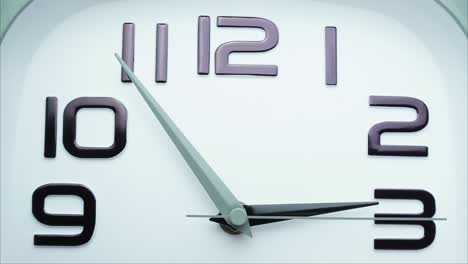el reloj de pared blanco dice las 3:15 p.m.