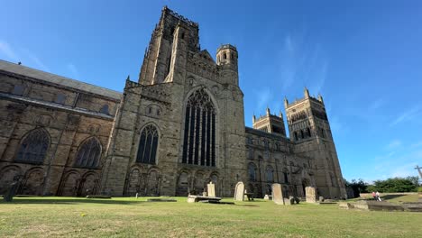 durham town city north east england cathedral university river wear bridge sunny
