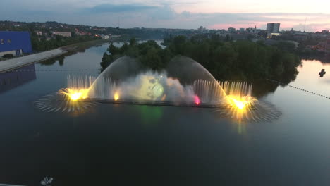 dancing water fountain show