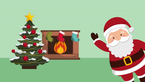 feliz navidad personaje de santa claus