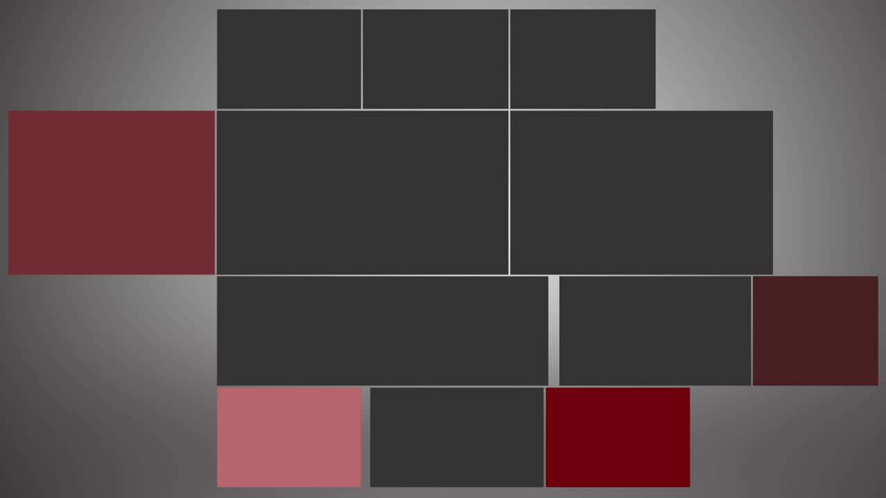 많은 기하학적 모양을 조화롭게 배열하는 것 - 추상적인 사각형 배경 - 반이는 블록과 입자 루프 - 추상적 인 블록 배경 - 추상적이고 추상적인 배경 - 블록의 느린 동작 반이는 애니메이션.