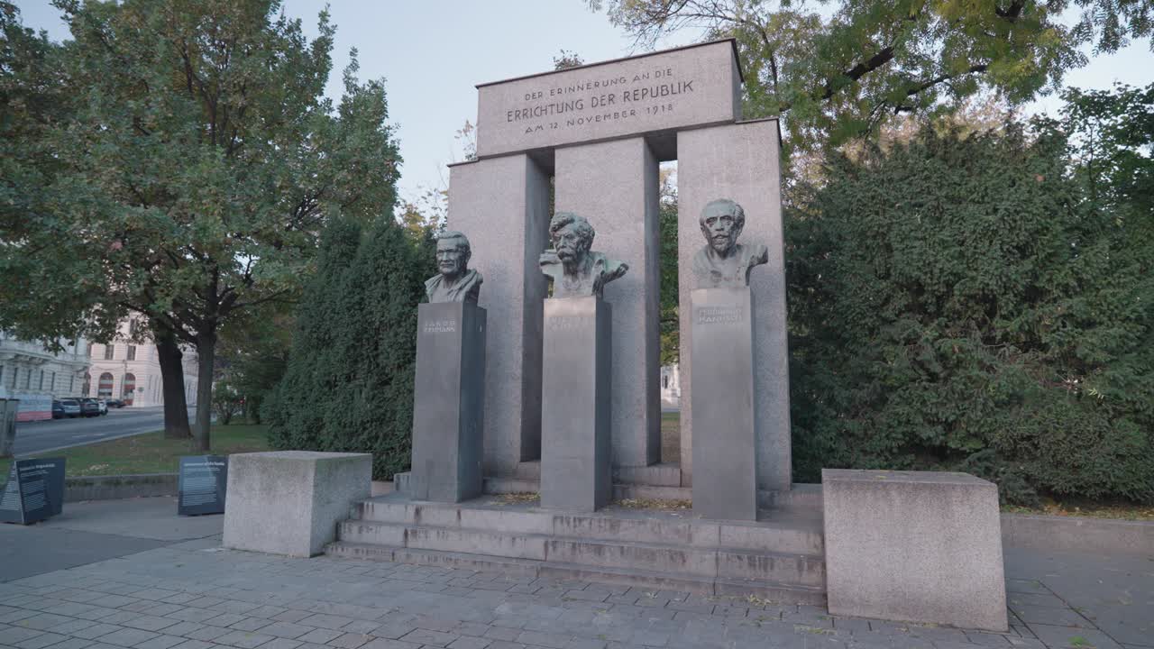 Republic Memorial Statues in a Park