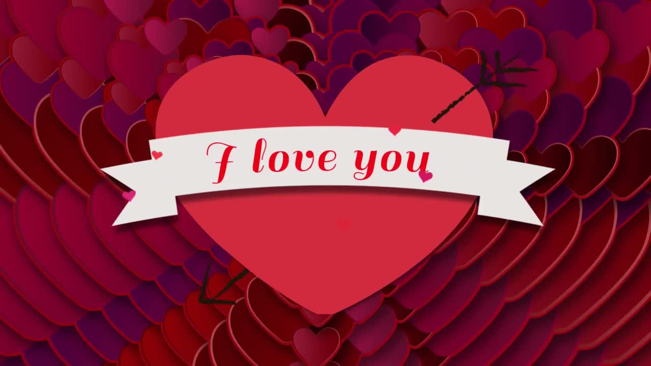 Scritta 'Ti amo' su cuore su sfondo nero