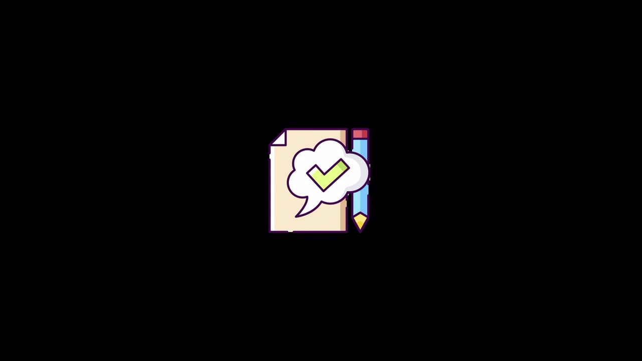 Writing idea Icon Animation