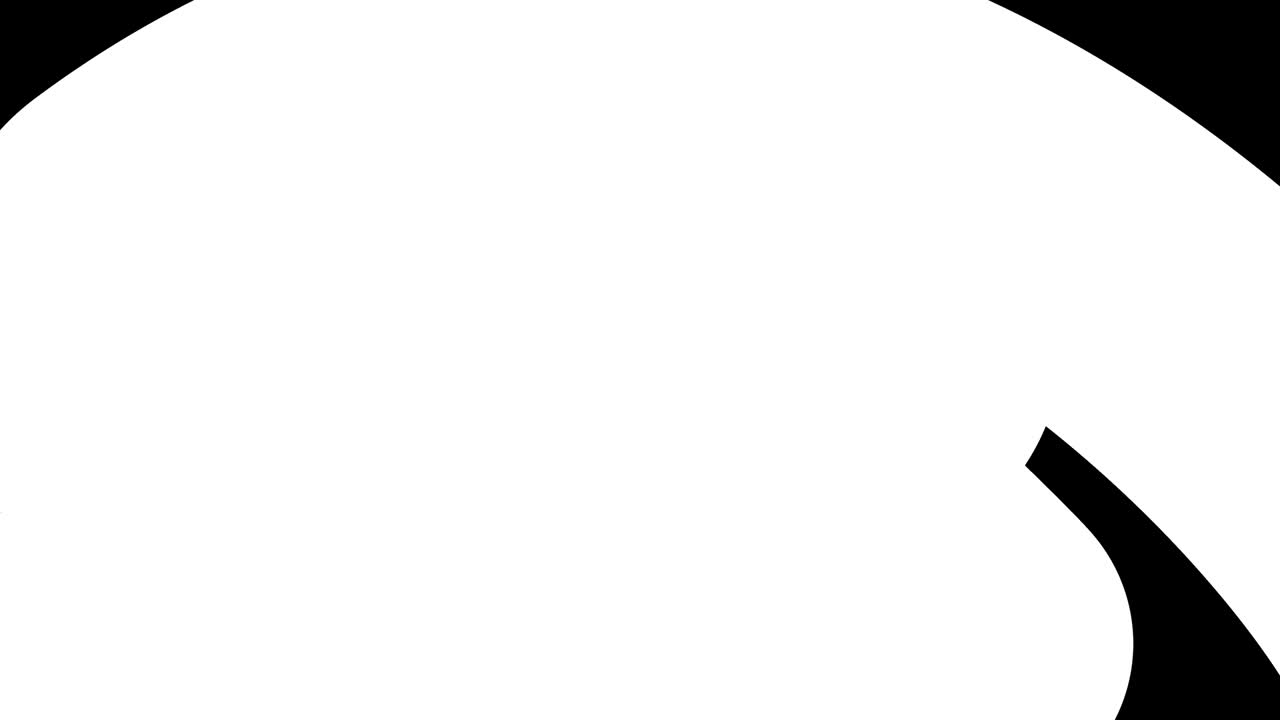 hermosos gradientes con tonos de rojo amarillo fluyen a lo largo de una línea o tubo elegantemente retorcido. hermoso fondo de diseño plano moderno, animación de bucle liso de gradiente líquido en 4k. luma mate como alfa