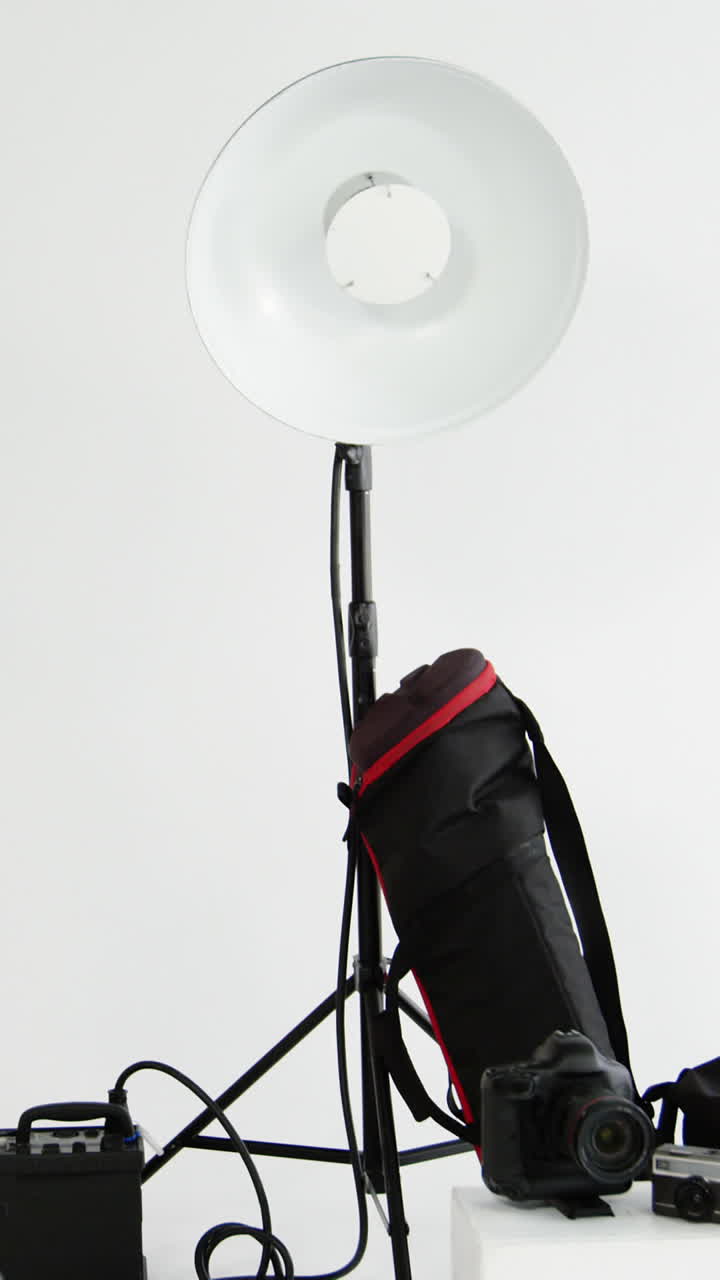 equipo fotográfico en estudio