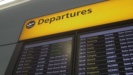 4k aeropuerto salidas tablero deslizador tiro terminal aeropuerto aerolínea jet avión