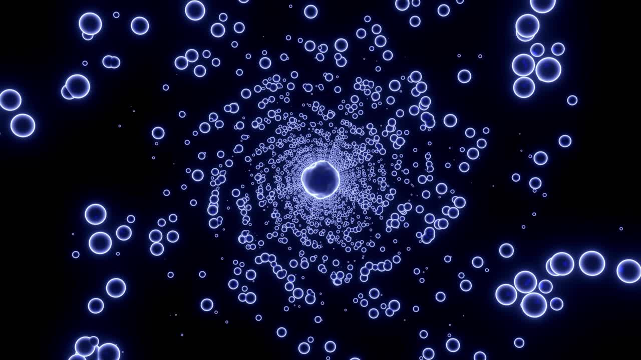 Abstract Glowing Spiral Pattern