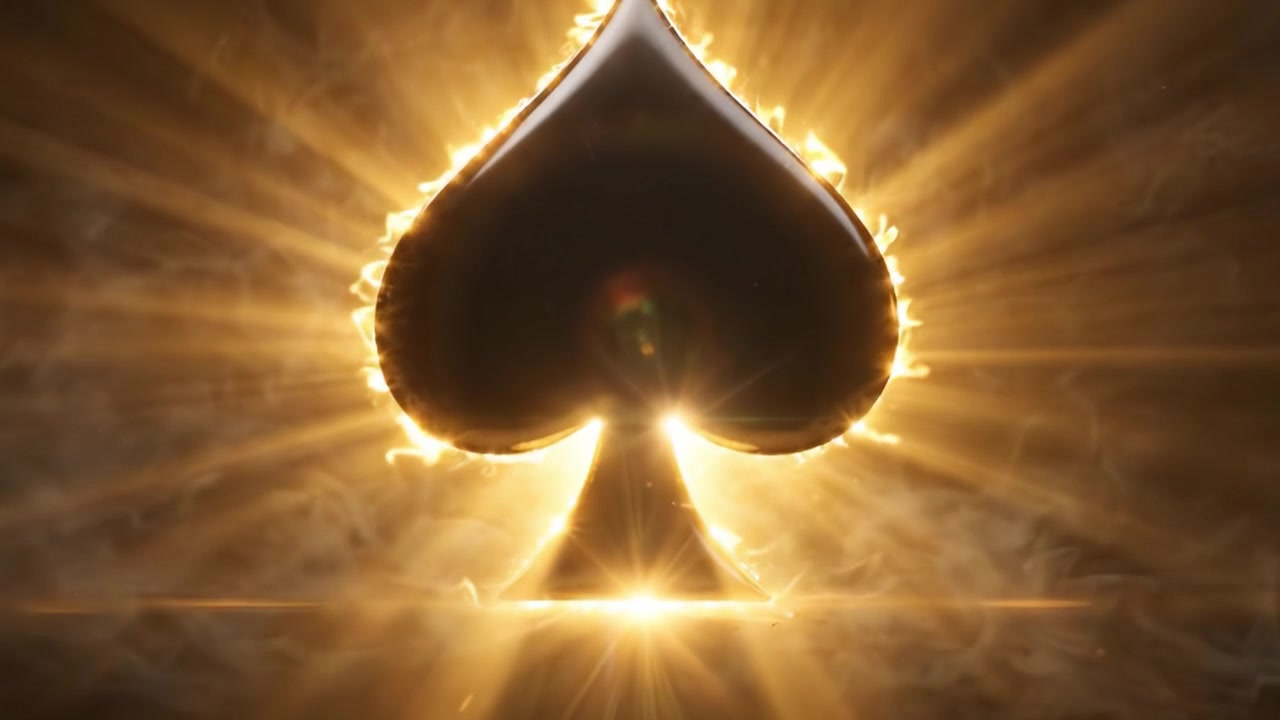 A Mysterious Transformation: The Evolution of a Smoke-Encircled Flaming Ace of Spades from Emptiness to Eruption in an Enigmatic Atmosphere