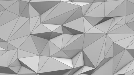 white abstract low poly triangle background