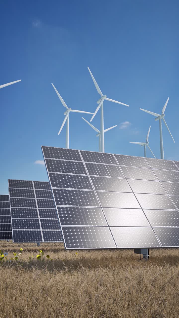 Painéis solares e turbinas eólicas geram energia limpa