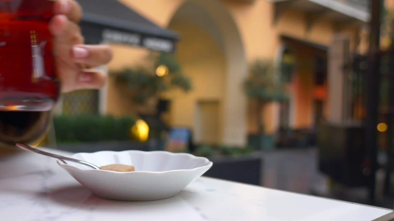 A glass of Turkish tea