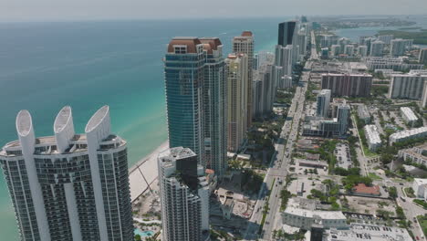 modern architecture skyscrapers in miami beach