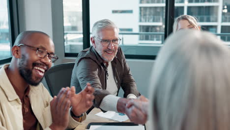diverse business team meeting with handshake agreement