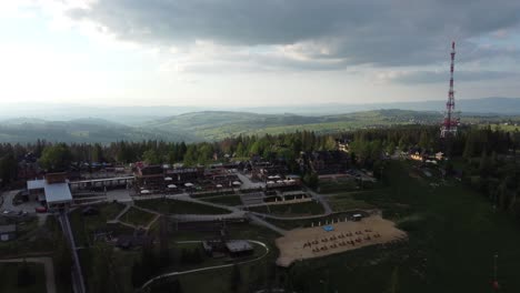 Flyover-of-Gubałówka-Mountain-Range-near-the-Polish-Tatry-Mountains-4