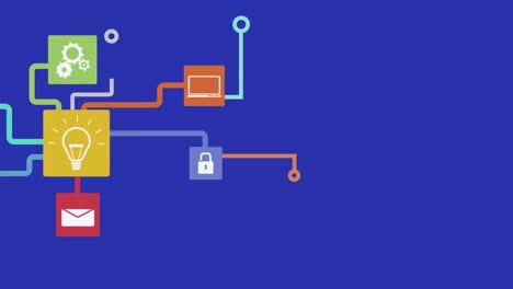 Animation-of-colored-network-of-connections