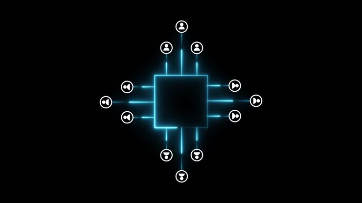 Technology network concept