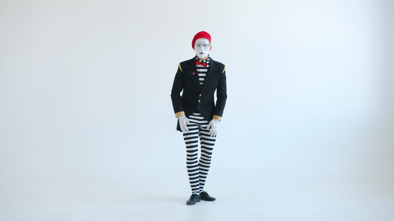 Mime Artist in Performance