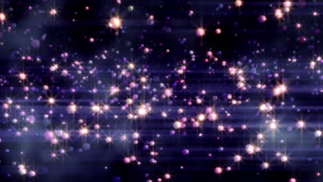 animación del llenado de la barra de energía verde, sobre luces rosadas parpadeantes que se elevan sobre un fondo negro
