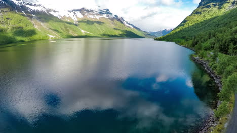 Luftaufnahmen-Aus-Der-Wunderschönen-Natur-Norwegens.