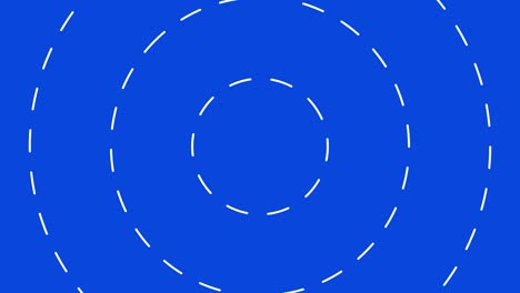 movimiento de líneas circulares con efecto de extracción. fondo azul.