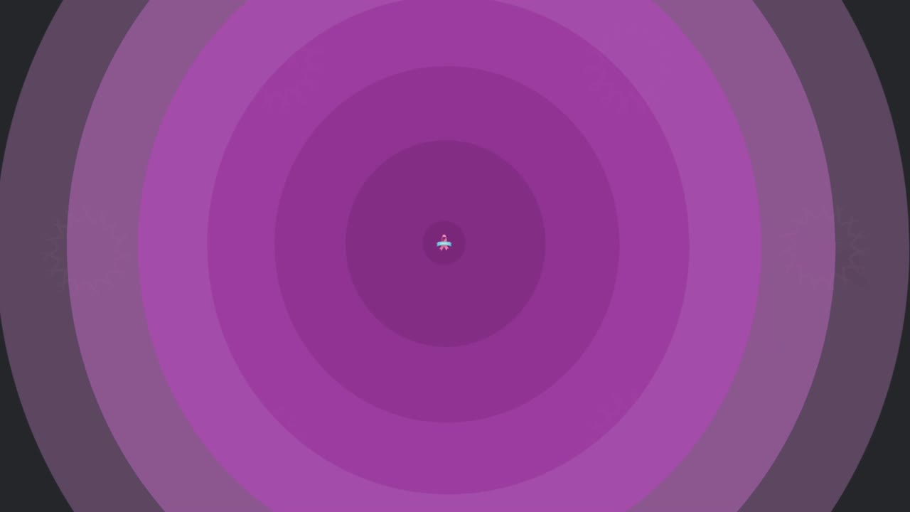 Animation of breast cancer awareness text over pink circles