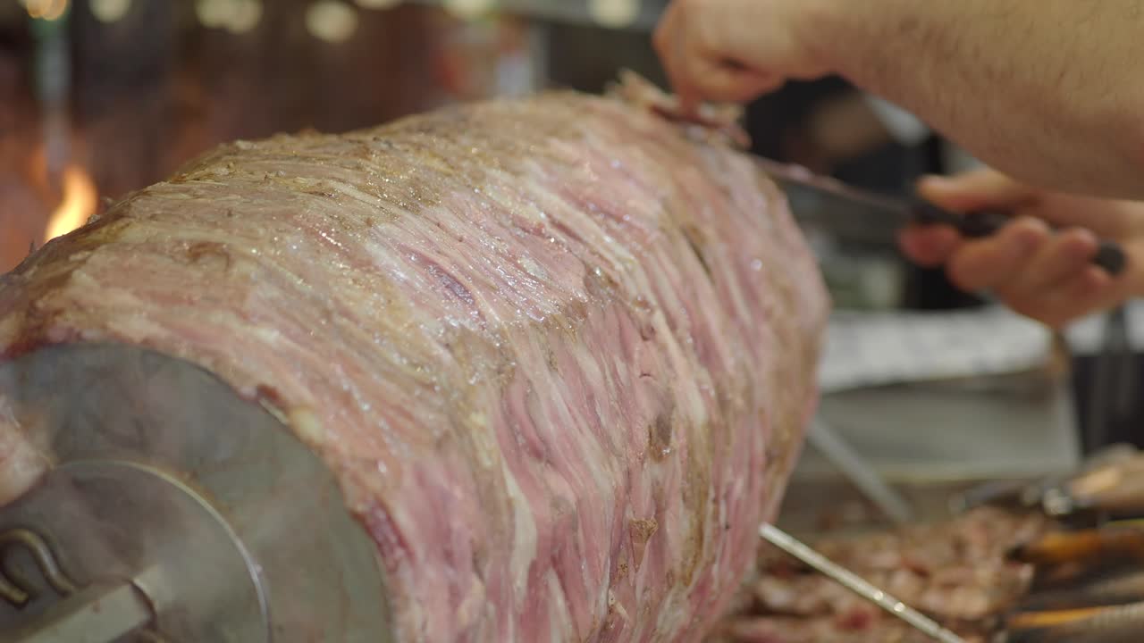 Shawarma Meat Cooking