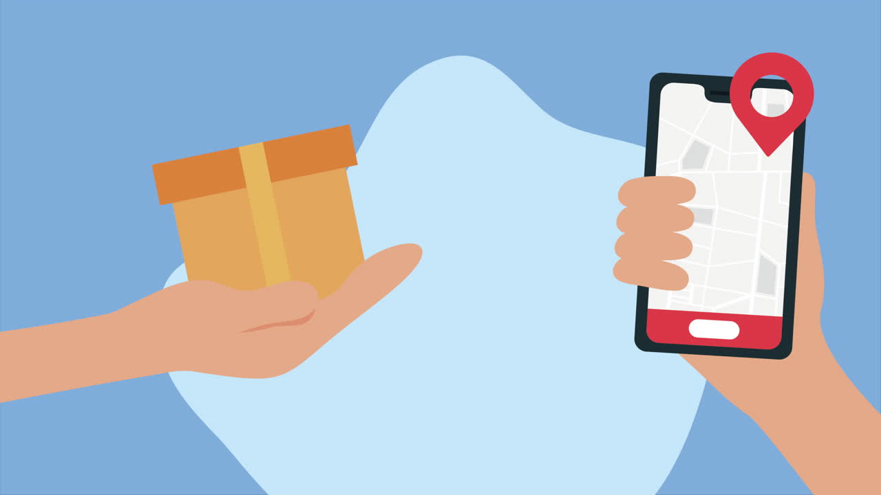 entrega de pacotes em linha