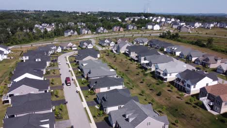 trashmen collecting garbage bins in a neighborhood, wide shot, daytime-1