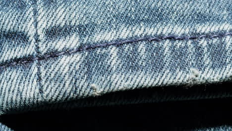 close-up of a denim jeans