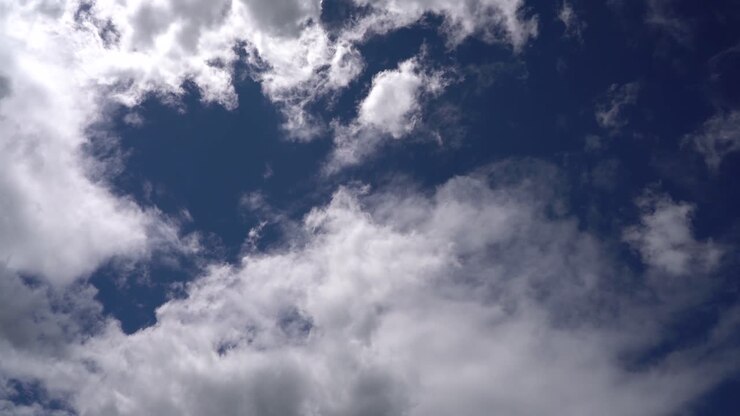 Beautiful clouds in motion timelapse