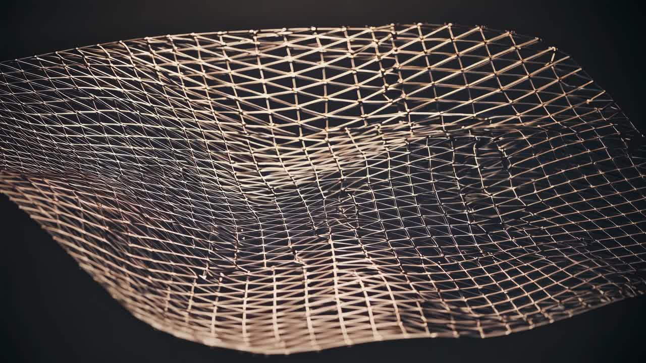 Abstract Metal Mesh Wave