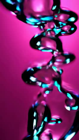 abstract pink and blue liquid flow